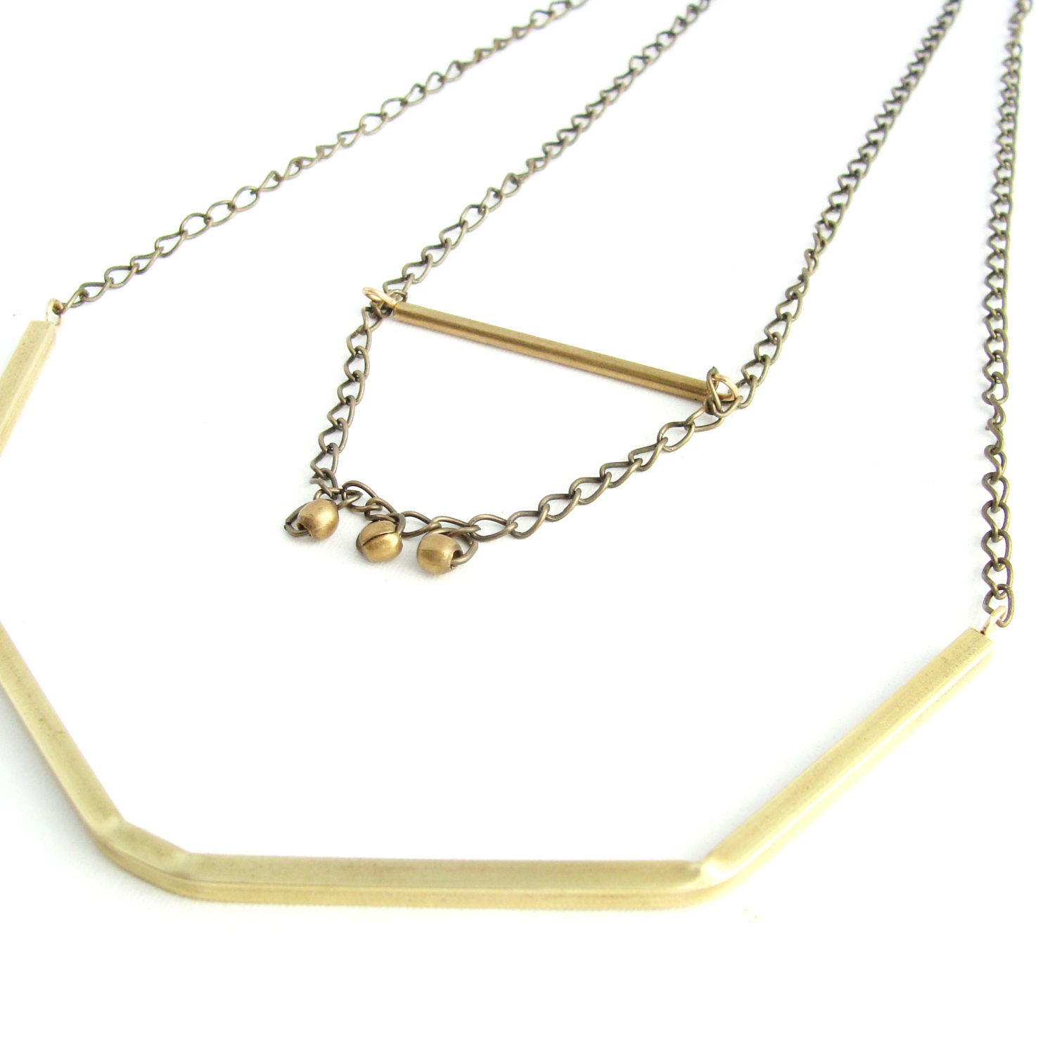 Edgy Tube Necklace || Modern Design 